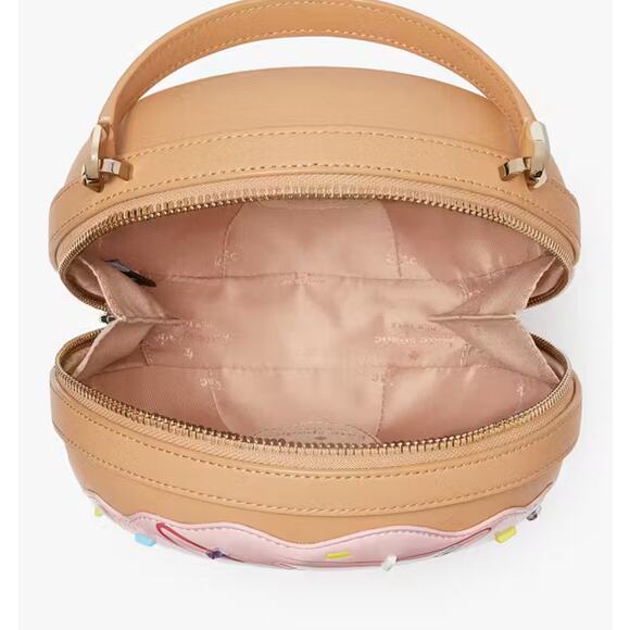 Kate Spade Top Handle Donut Purse with Pink Icing and Rhinestone Srinkles 🍩💕✨ - Picture 4 of 6